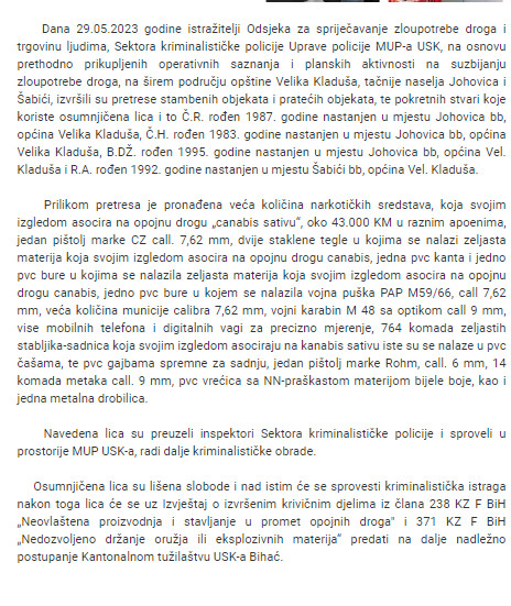 Bosnia-and-Herzegovina-avmp/Velika-Kladusa_-Pronadena-i-oduzeta-odredena-kolicina-narkoti_1