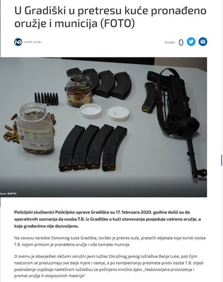 Bosnia-and-Herzegovina-avmp/Weapon-ammunition-seizure