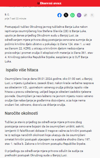 Bosnia-and-Herzegovina-avmp/Zatrazeno-odredivanje-pritvora-Stefanu-Glavicu-koji-je-ranio-