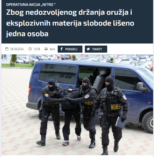Bosnia-and-Herzegovina-avmp/Zbog-nedozvoljenog-drzanja-oruzja-i-eksplozivnih-materija-slob