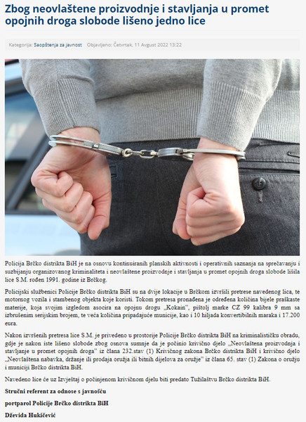 Bosnia-and-Herzegovina-avmp/Zbog-neovlastene-proizvodnje-i-stavljanja-u-promet-opojnih-dro