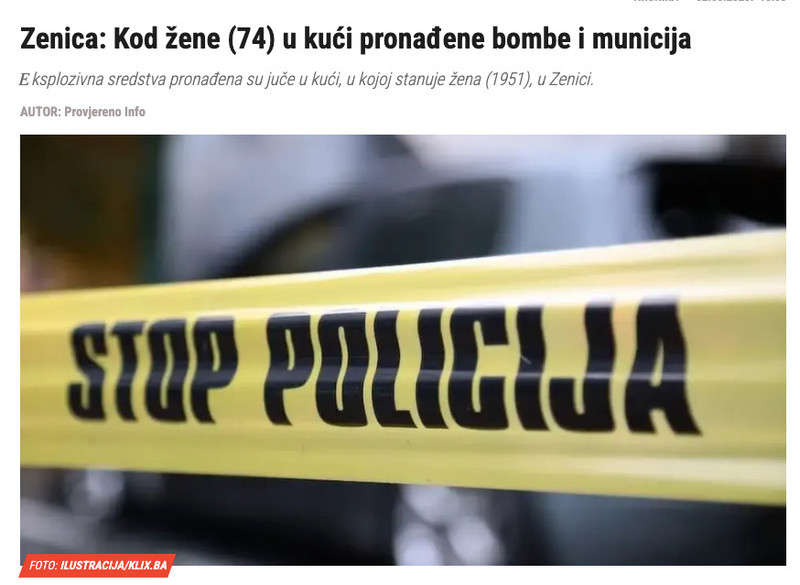 Bosnia-and-Herzegovina-avmp/Zenica_-Kod-zene-74-u-kuci-pronadene-bombe-i-municija