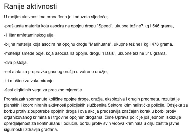 Bosnia-and-Herzegovina-avmp/Zenicka-policija-uhapsila-sest-osoba-zaplijenjeno-13-kilograma_2