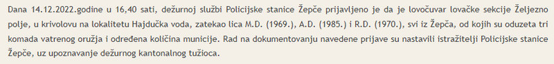 Bosnia-and-Herzegovina-avmp/Zepce-krivolov