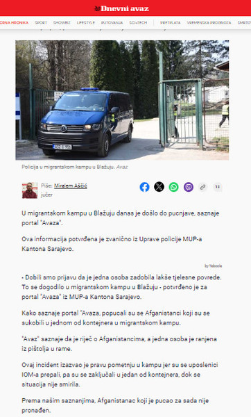 Bosnia-and-Herzegovina-avmp/_Avaz_-saznaje_-Popucali-se-Afganistanci-u-migrantskom-kampu-u