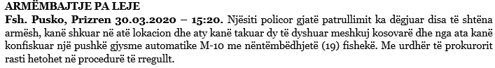 Kosovo-avmp/30.03.2020