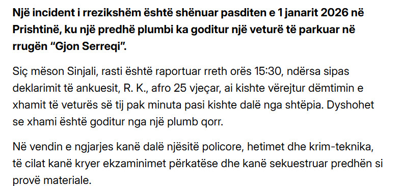 Kosovo-avmp/Plumbi-qorr-godet-veturn-n-Prishtin-dmtohet-xhami
