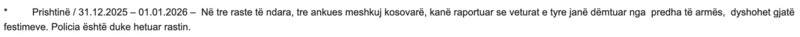 Kosovo-avmp/Pristine-1-Jan