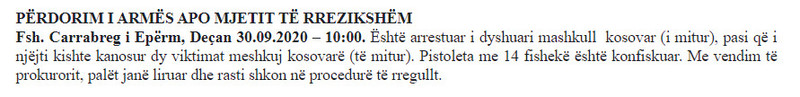 Kosovo-avmp/decan-30.09