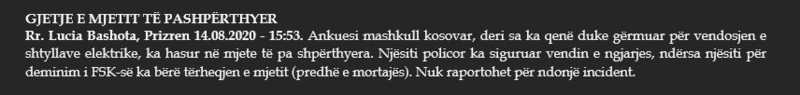Kosovo-avmp/explosive-device-prizren