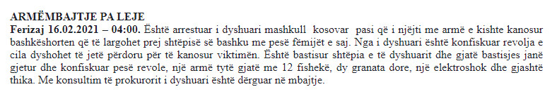 Kosovo-avmp/ferizaj-16.02