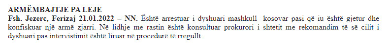 Kosovo-avmp/ferizaj-21.01