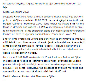 Kosovo-avmp/gjilan-22-shkurt