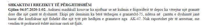 Kosovo-avmp/gjilan-explosive-device