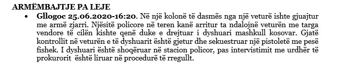 Kosovo-avmp/gllogoc-weapon-seizure