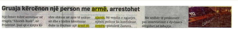 Kosovo-avmp/gruaja-kercenon-me-arme