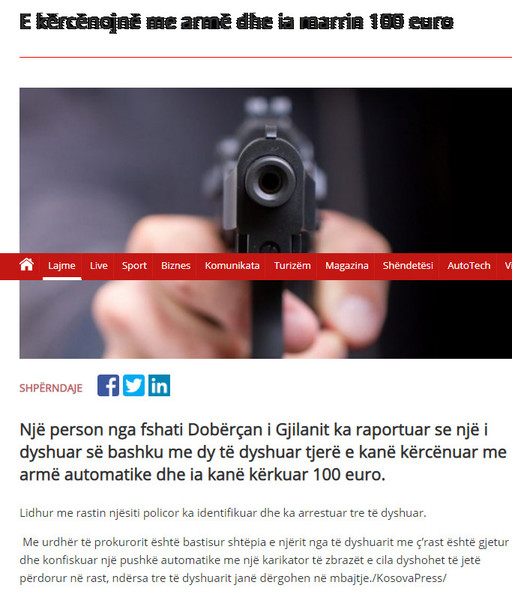 Kosovo-avmp/kercenojne-me-arme-automatike