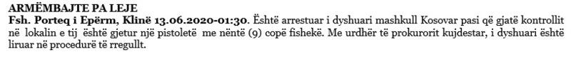 Kosovo-avmp/kline-weapon-seizure