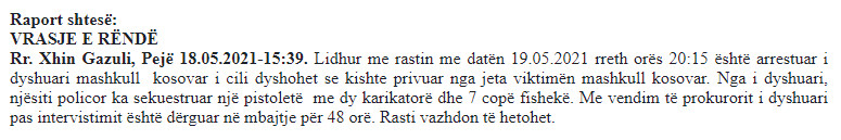 Kosovo-avmp/peje-raport-shtes