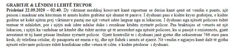 Kosovo-avmp/prishtine-grabitje