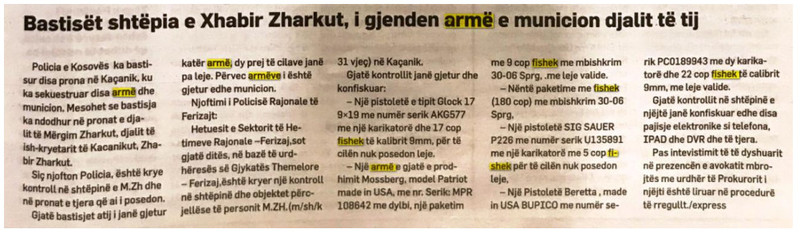 Kosovo-avmp/seizure