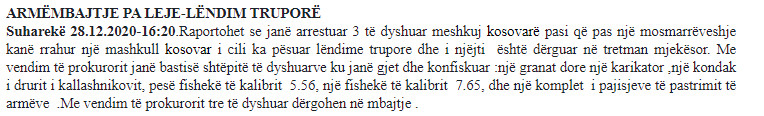 Kosovo-avmp/suhareke-28.12
