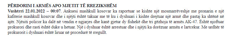 Kosovo-avmp/vushtrri-22.01