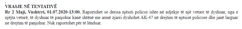 Kosovo-avmp/vushtrri-police-dispute