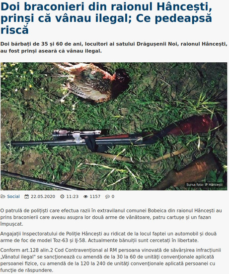 Moldova-avmp/Doi-braconieri-din-raionul-Hnceti-prini-c-vnau-ilegal-Ce-pedeaps-risc-