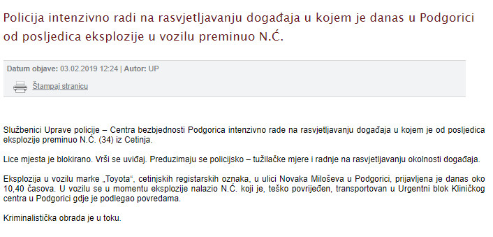 Montenegro-avmp/3-Feb-2019
