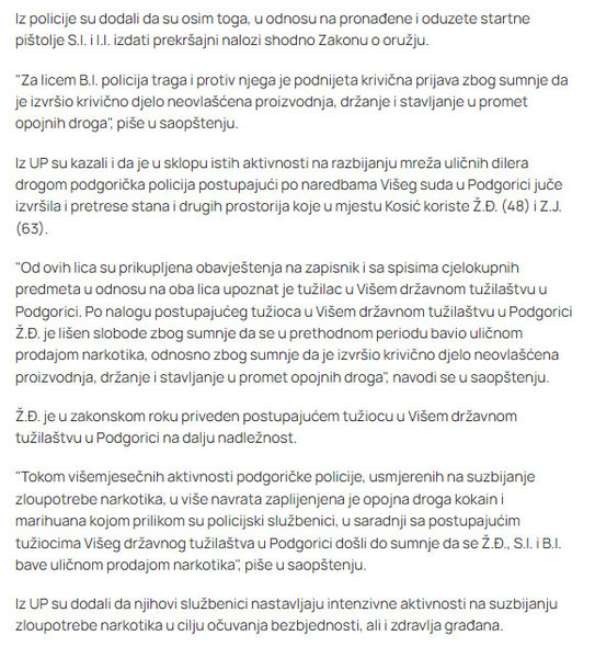 Montenegro-avmp/Akcija-podgoricke-policije-na-suzbijanju-prodaje-narkotika_-Uhapsene-dvije_1_1