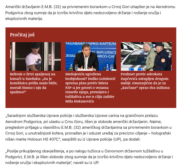 Montenegro-avmp/Amerikanac-uhapsen-na-podgorickom-aerodromu_-Doputovao-u-Crnu-Goru-sa-holo_1