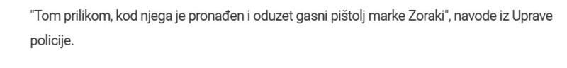 Montenegro-avmp/Bar-Clan-kriminalne-grupe-zatecen-ispred-zgrade-u-kojoj-zivi-zenska-osoba-kojoj-mu-je-zabranjen-prilaz-pronaden-i-pistolj_1