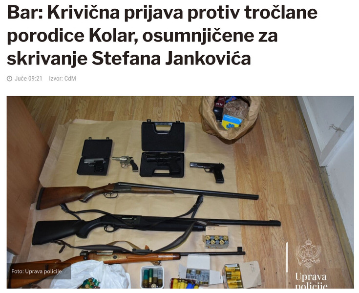 Montenegro-avmp/Bar_-Krivicna-prijava-protiv-troclane-porodice-Kolar-osumnjicene-za-skriva