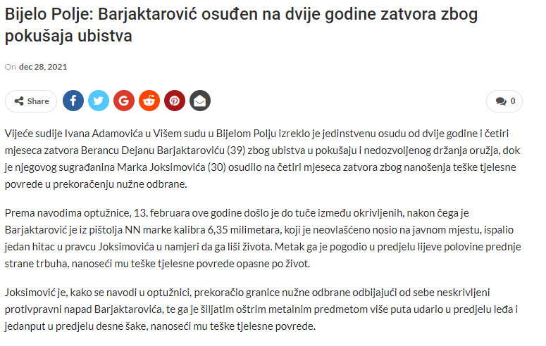 Montenegro-avmp/Barjaktarovic-osudjen-na-dvije-godine-zatvora-zbog-pokusaja-ubistva