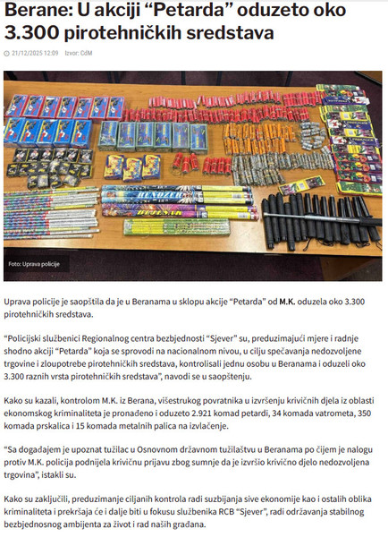 Montenegro-avmp/Berane_Akcija-Petarda