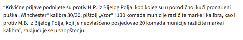 Montenegro-avmp/Bijelo-Polje-Pronadena-puska-i-municija-sakrivena-u-blizini-kuce_3