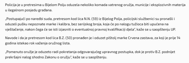 Montenegro-avmp/Bijelo-Polje_-Oduzeto-oruzje---Radio-Televizija-Niksic_1