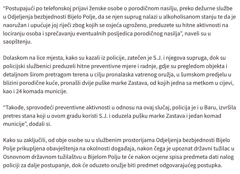 Montenegro-avmp/Bijelo-Polje_-Osumnjicen-da-je-pod-dejstvom-alkohola-puskom-prijetio-supru_1