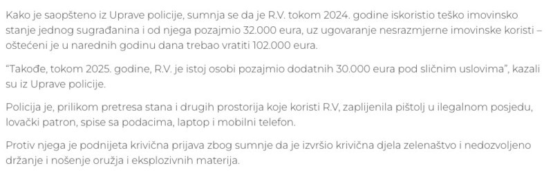 Montenegro-avmp/Bijelo-Polje_-Uhapsen-osumnjiceni-za-zelenastvo-i-nedozvoljeno-drzanje-oru_1