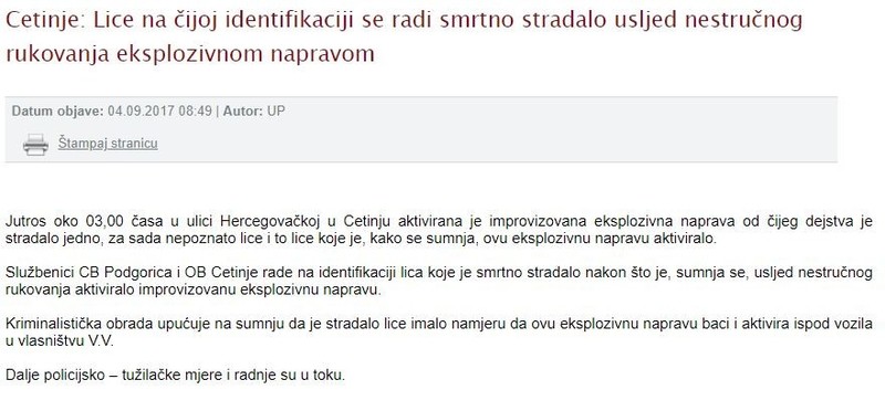 Montenegro-avmp/Cetinje--Lice-na-cijoj-identifikaciji-se-radi-smrtno-stradalo-usljed-nestr