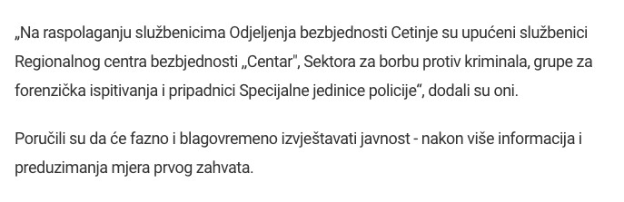 Montenegro-avmp/Cetinje_-Na-mjestu-ubistva-Bogdanovica-pronadeno-sedam-caura2