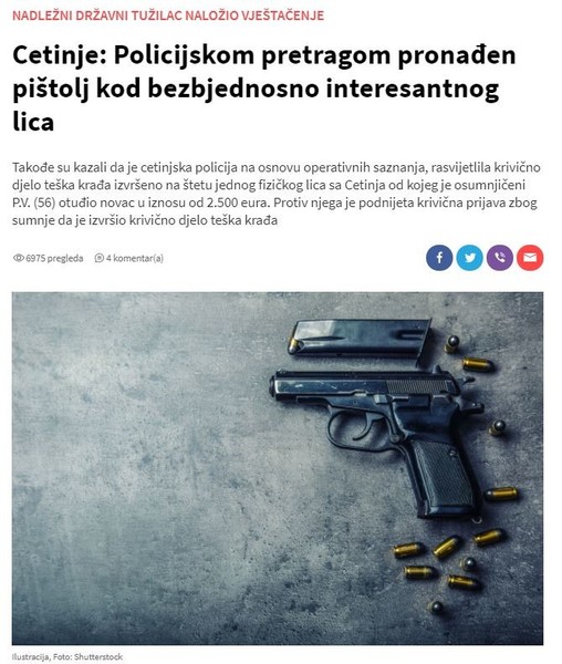 Montenegro-avmp/Cetinje_-Policijskom-pretragom-pronaden-pistolj-kod-bezbjednosno-interesan_1