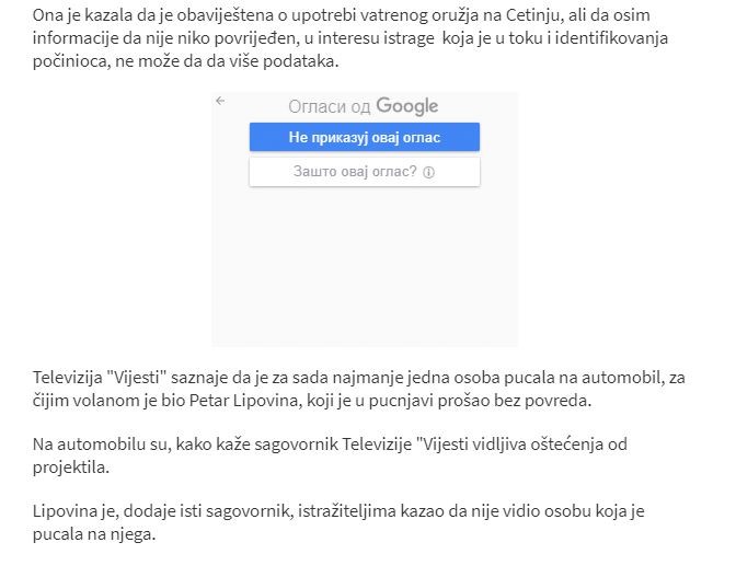 Montenegro-avmp/Cetinje_-Pucano-na-automobil-u-kojem-je-bio-Petar-Lipovina_2