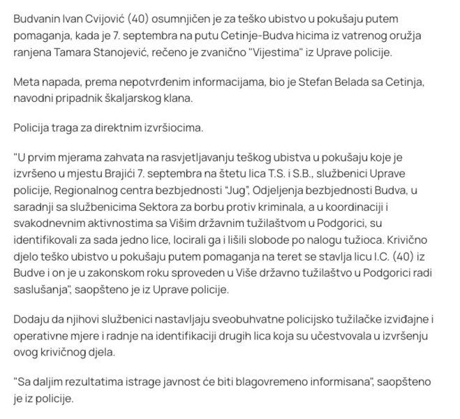 Montenegro-avmp/Cvijovic-osumnjicen-za-tesko-ubistvo-u-pokusaju-putem-pomaganja2