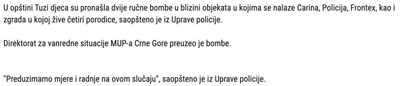 Montenegro-avmp/Djeca-pronasla-dvije-rucne-bombe-istraga-u-toku1