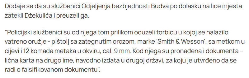 Montenegro-avmp/Dzekulica-terete-i-za-nedozvoljeno-drzanje-oruzja-i-falsifikovanje-isprave_3