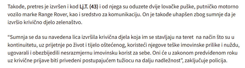 Montenegro-avmp/FOTO-Akcija-policije-u-Ulcinju-uhapsene-tri-osobe-zbog-zelenastva-oduzeto-oruzje-i-automobili_2