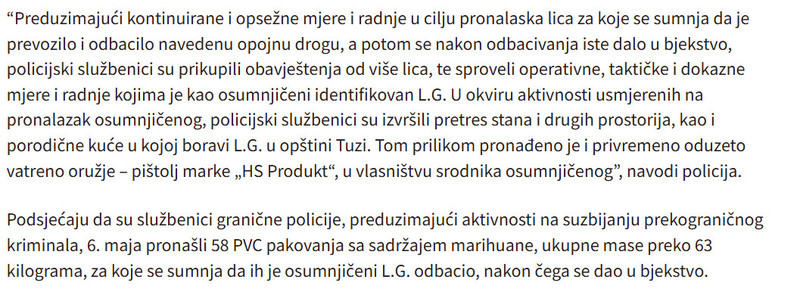 Montenegro-avmp/FOTO-Uhapsen-osumnjiceni-za-krijumcarenje-63-kilograma-marihuane_2