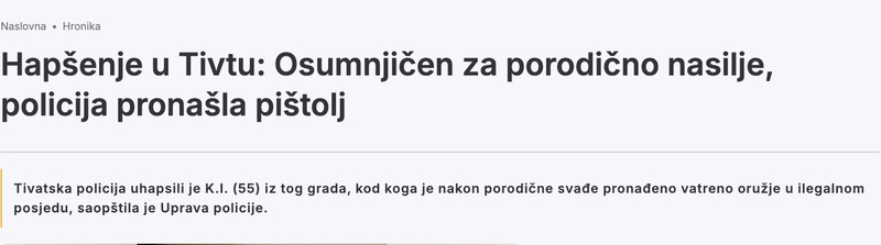 Montenegro-avmp/Hapsenje-u-Tivtu_-Osumnjicen-za-porodicno-nasilje-policija-pronasla-pistol